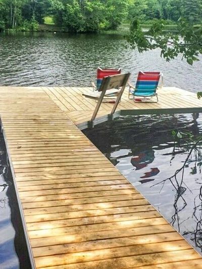 Inland Docks waterfront dock installation in New England
