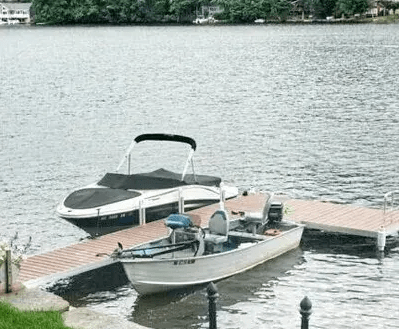 Inland Docks waterfront dock and boat